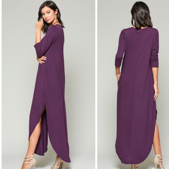 ✨JUST IN✨PREMIUM SOFT SIDE POCKETS MAXI DRESS - Picture 3 of 3